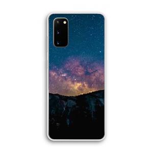 CaseCompany Travel to space: Samsung Galaxy S20 Transparant Hoesje