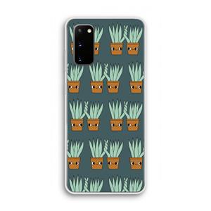 CaseCompany Sansevieria: Samsung Galaxy S20 Transparant Hoesje