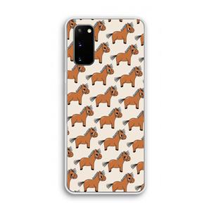 CaseCompany Pony: Samsung Galaxy S20 Transparant Hoesje