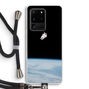 CaseCompany Alone in Space: Samsung Galaxy S20 Ultra Transparant Hoesje met koord