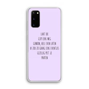 CaseCompany GSM: Samsung Galaxy S20 Transparant Hoesje