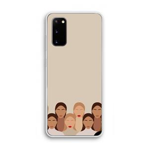 CaseCompany Girls girls girls: Samsung Galaxy S20 Transparant Hoesje