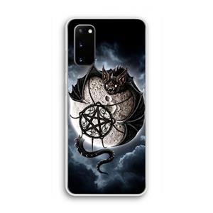 CaseCompany Volle maan: Samsung Galaxy S20 Transparant Hoesje