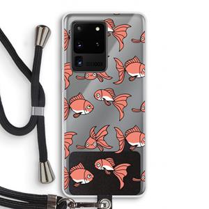 CaseCompany Blub: Samsung Galaxy S20 Ultra Transparant Hoesje met koord