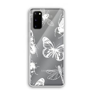 CaseCompany Tiny Bugs: Samsung Galaxy S20 Transparant Hoesje