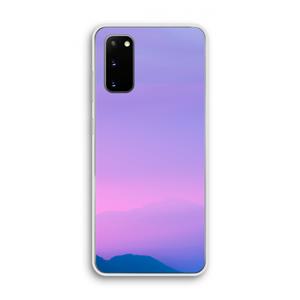CaseCompany Sunset pastel: Samsung Galaxy S20 Transparant Hoesje