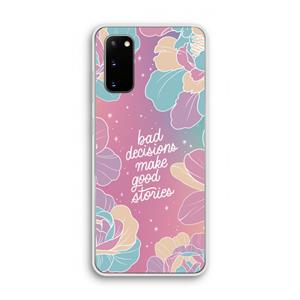 CaseCompany Good stories: Samsung Galaxy S20 Transparant Hoesje