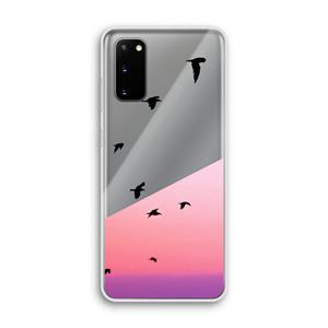 CaseCompany Fly away: Samsung Galaxy S20 Transparant Hoesje
