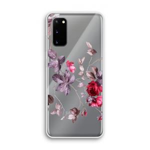CaseCompany Mooie bloemen: Samsung Galaxy S20 Transparant Hoesje