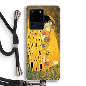 CaseCompany Der Kuss: Samsung Galaxy S20 Ultra Transparant Hoesje met koord