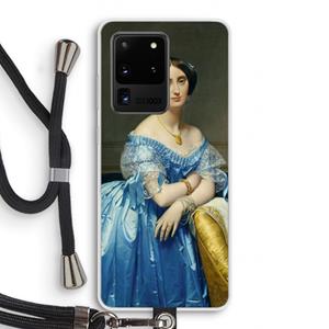 CaseCompany Eleonore: Samsung Galaxy S20 Ultra Transparant Hoesje met koord