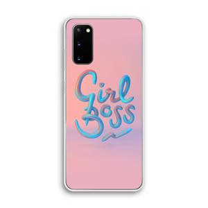 CaseCompany Girl boss: Samsung Galaxy S20 Transparant Hoesje