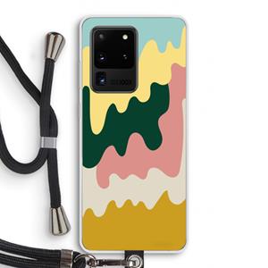 CaseCompany Baar B: Samsung Galaxy S20 Ultra Transparant Hoesje met koord