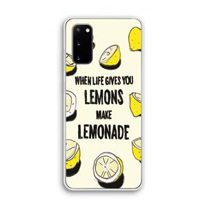 CaseCompany Lemonade: Samsung Galaxy S20 Transparant Hoesje