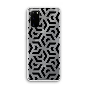 CaseCompany Crazy pattern: Samsung Galaxy S20 Transparant Hoesje