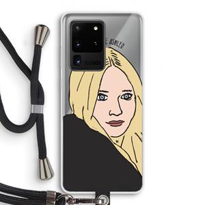 CaseCompany Ashley: Samsung Galaxy S20 Ultra Transparant Hoesje met koord
