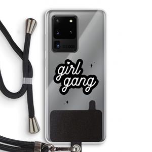 CaseCompany Girl Gang: Samsung Galaxy S20 Ultra Transparant Hoesje met koord