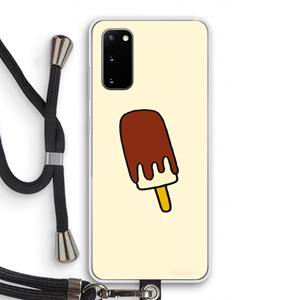 CaseCompany Frisco: Samsung Galaxy S20 Transparant Hoesje met koord