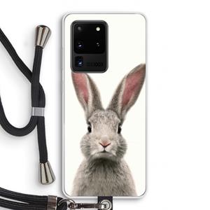 CaseCompany Daisy: Samsung Galaxy S20 Ultra Transparant Hoesje met koord