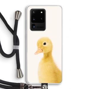 CaseCompany Duke: Samsung Galaxy S20 Ultra Transparant Hoesje met koord