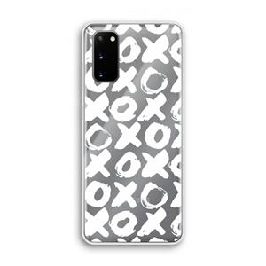 CaseCompany XOXO: Samsung Galaxy S20 Transparant Hoesje
