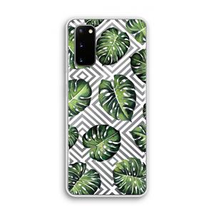 CaseCompany Geometrische jungle: Samsung Galaxy S20 Transparant Hoesje