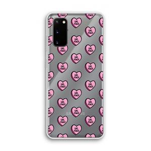 CaseCompany GIRL POWER: Samsung Galaxy S20 Transparant Hoesje