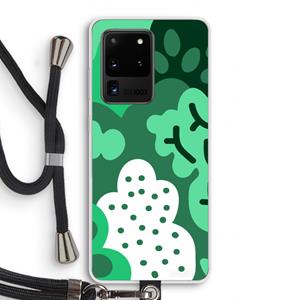 CaseCompany Bushes: Samsung Galaxy S20 Ultra Transparant Hoesje met koord
