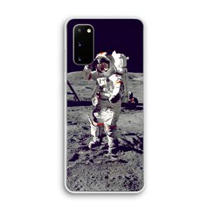 CaseCompany Spaceman: Samsung Galaxy S20 Transparant Hoesje