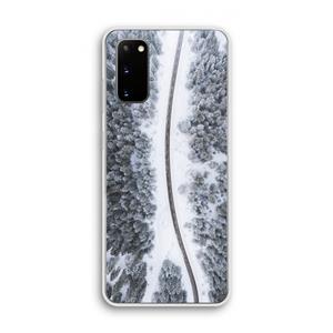CaseCompany Snøfall: Samsung Galaxy S20 Transparant Hoesje