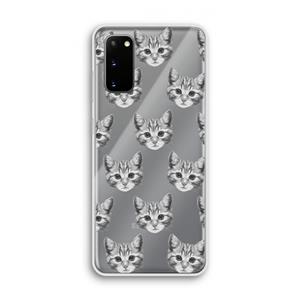 CaseCompany Kitten: Samsung Galaxy S20 Transparant Hoesje