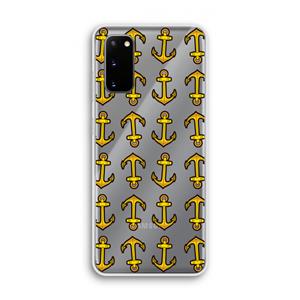 CaseCompany Musketon Anchor: Samsung Galaxy S20 Transparant Hoesje