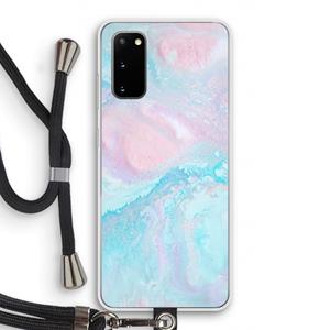CaseCompany Fantasie pastel: Samsung Galaxy S20 Transparant Hoesje met koord