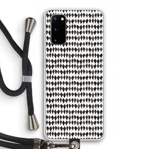 CaseCompany Crazy shapes: Samsung Galaxy S20 Transparant Hoesje met koord