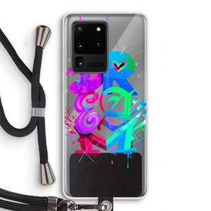 CaseCompany Dream: Samsung Galaxy S20 Ultra Transparant Hoesje met koord
