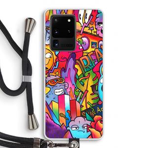 CaseCompany Dreams: Samsung Galaxy S20 Ultra Transparant Hoesje met koord