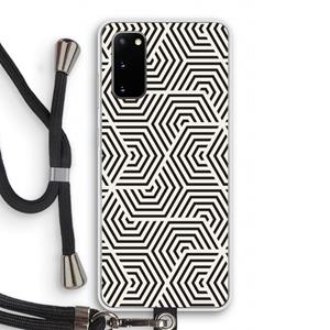 CaseCompany Magic pattern: Samsung Galaxy S20 Transparant Hoesje met koord