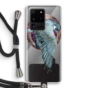 CaseCompany Golden Falcon: Samsung Galaxy S20 Ultra Transparant Hoesje met koord
