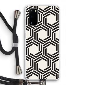 CaseCompany Geometrisch patroon: Samsung Galaxy S20 Transparant Hoesje met koord
