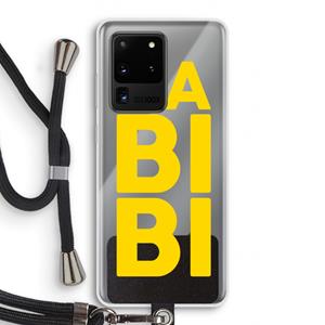 CaseCompany Habibi Majorelle : Samsung Galaxy S20 Ultra Transparant Hoesje met koord