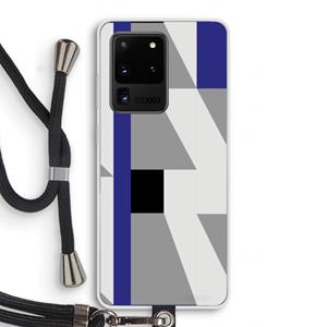 CaseCompany Gestalte 2: Samsung Galaxy S20 Ultra Transparant Hoesje met koord