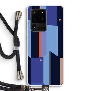 CaseCompany Gestalte 3: Samsung Galaxy S20 Ultra Transparant Hoesje met koord
