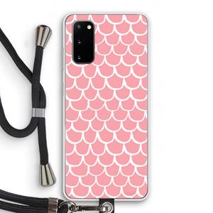 CaseCompany Dakpannetjes: Samsung Galaxy S20 Transparant Hoesje met koord