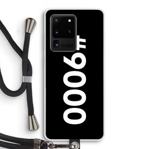 CaseCompany 9000: Samsung Galaxy S20 Ultra Transparant Hoesje met koord