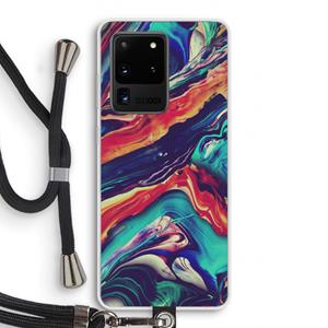 CaseCompany Chameleon Sun: Samsung Galaxy S20 Ultra Transparant Hoesje met koord