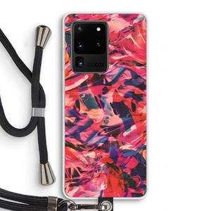 CaseCompany California: Samsung Galaxy S20 Ultra Transparant Hoesje met koord