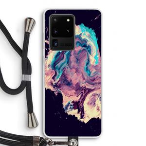 CaseCompany Cosmic Silence: Samsung Galaxy S20 Ultra Transparant Hoesje met koord