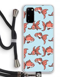 CaseCompany Blub: Samsung Galaxy S20 Transparant Hoesje met koord