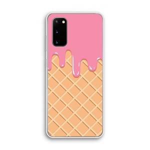 CaseCompany Ice cream: Samsung Galaxy S20 Transparant Hoesje