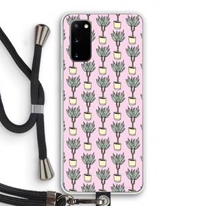 CaseCompany Boompje: Samsung Galaxy S20 Transparant Hoesje met koord